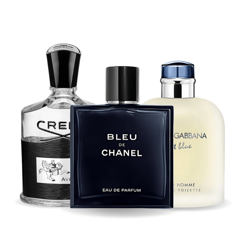3 parfüm kombináció | Bleu de Chanel, Creed Aventus, Light Blue Dolce Gabbana 100ml
