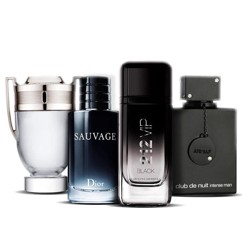 4 parfüm kombináció | Invictus + Sauvage Dior + 212 VIP Black + Club de Nuit 100ML