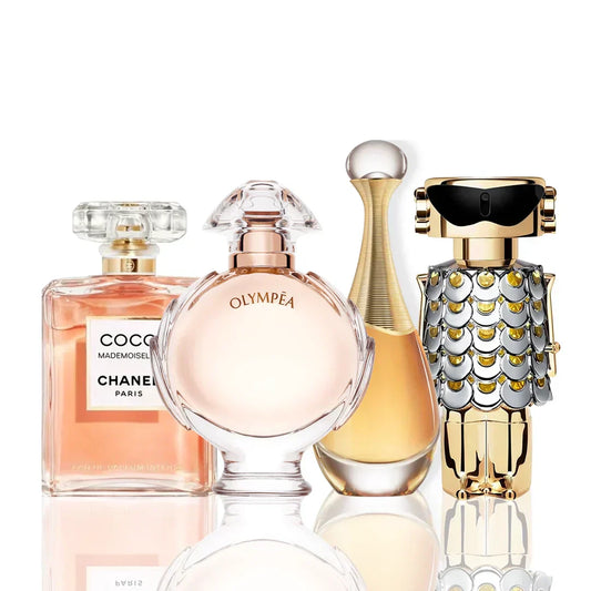 4 parfüm kombináció | Coco Chanel + J'Adore + Olympea + Paco Rabanne Fame 100ML