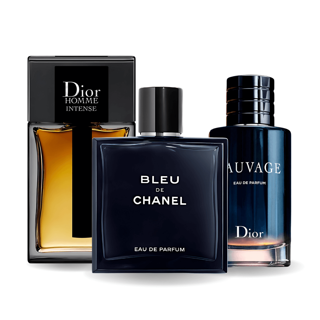 3 parfüm kombináció | Sauvage Dior, Bleu de Chanel, Dior Homme Intense 100ml