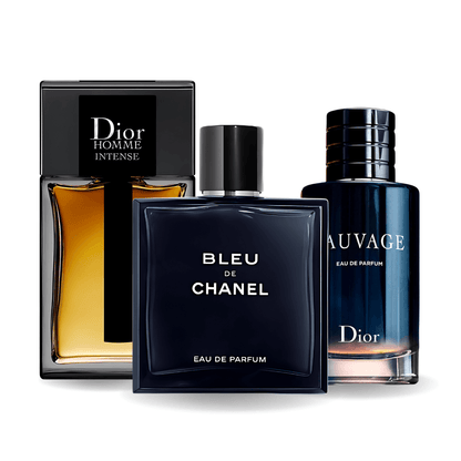 3 parfüm kombináció | Sauvage Dior, Bleu de Chanel, Dior Homme Intense 100ml