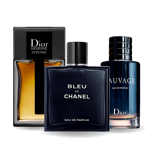 3 parfüm kombináció | Sauvage Dior, Bleu de Chanel, Dior Homme Intense 100ml