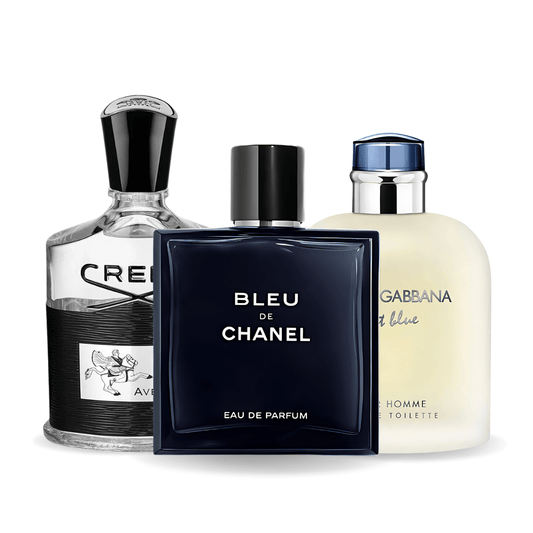 3 parfüm kombináció | Bleu de Chanel, Creed Aventus, Light Blue Dolce Gabbana 100ml