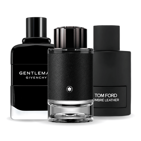 3 parfüm kombináció | Tom Ford Ombre Leather,  Givenchy Gentleman, Montblanc Explorer 100ml