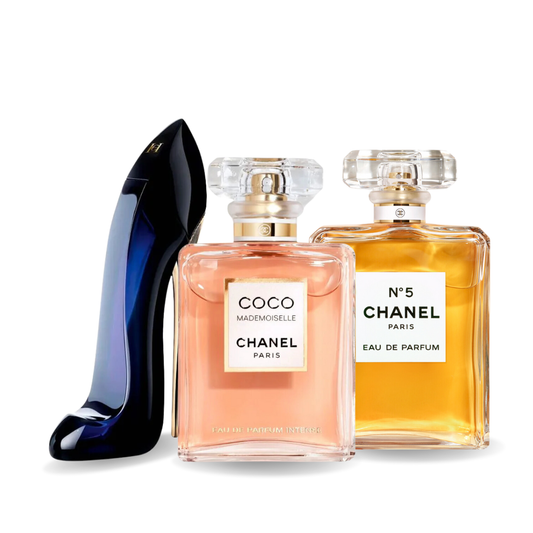 3 parfüm kombináció | GOOD GIRL, COCO MADEMOISELLE, Chanel Nº5 100ml