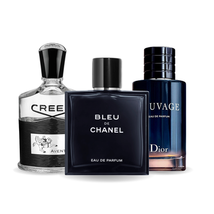 3 parfüm kombináció | Creed AVENTUS, BLEU DE CHANEL, Dior SAUVAGE 100ml