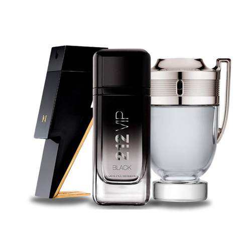 3 parfüm kombináció | Carolina Herrera BAD BOY, Carolina Herrera 212 VIP BLACK és Paco Rabanne INVICTUS 100 ml