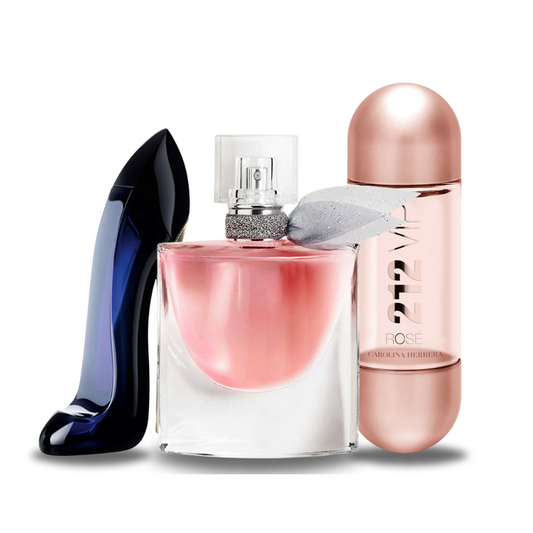 3 parfüm kombináció | Carolina Herrera GOOD GIRL, Lancôme LA VIE EST BELLE és Carolina Herrera 212 VIP ROSÉ 100 ml