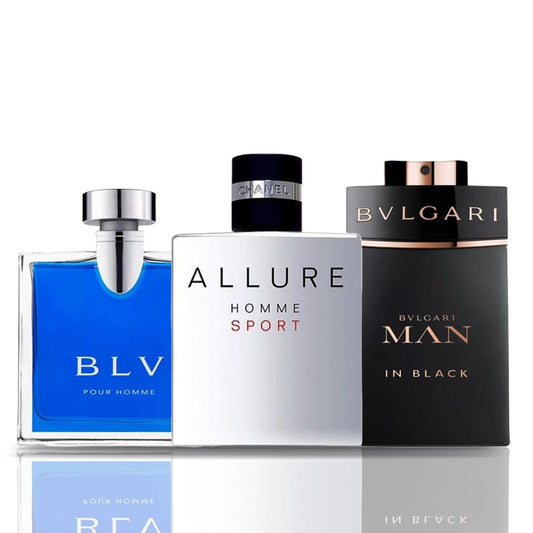 3 parfüm kombináció | BLV + Allure Homme Sport + Bulgari Man in Black 100ML
