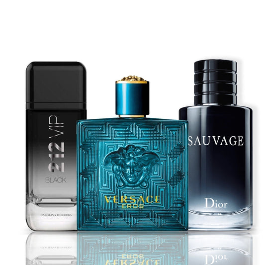 3 parfüm kombináció | 212 VIP Black + Versace Eros + Sauvage Dior 100ML
