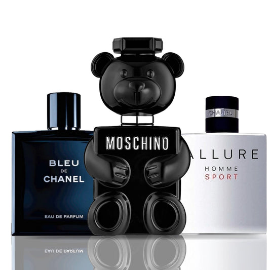 3 parfüm kombináció | Moschino Toy Boy + Bleu de Chanel + Allure Homme Sport 100ML