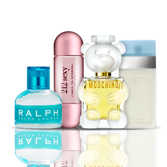 4 parfüm kombináció | 212 Sexy + Light Blue + Moschino Toy 2 + Ralph Lauren 100ML