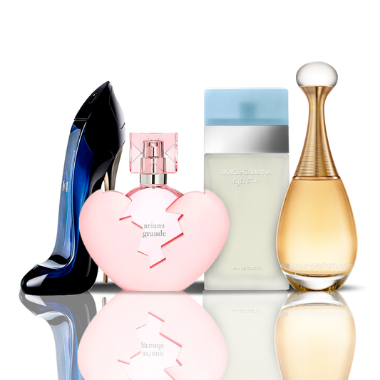 4 parfüm kombináció | Thank U Next + Light Blue + Good Girl + J'adore 100ML