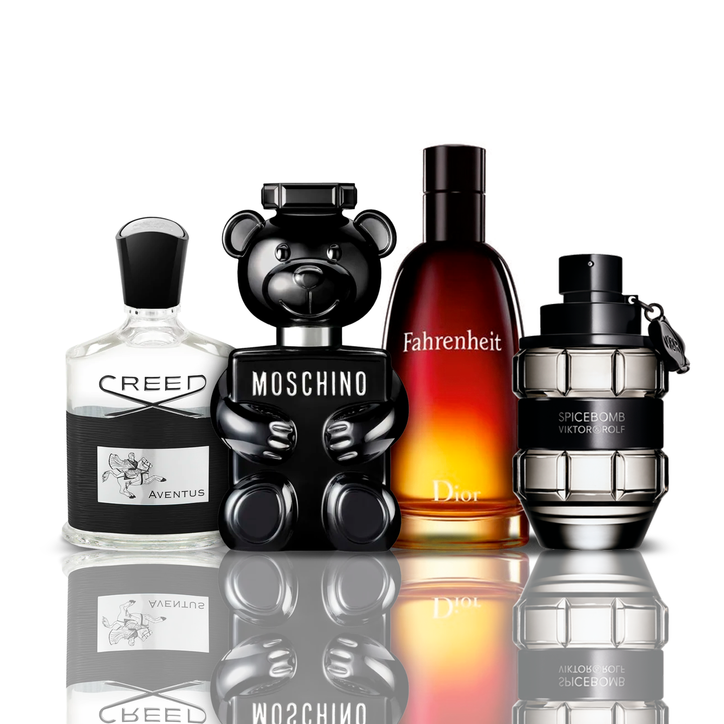 4 parfüm kombináció | Creed Aventus + Fahrenheit + SpiceBomb + Toy Boy Moschino 100ML