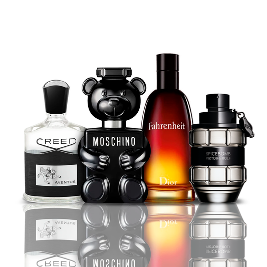 4 parfüm kombináció | Creed Aventus + Fahrenheit + SpiceBomb + Toy Boy Moschino 100ML
