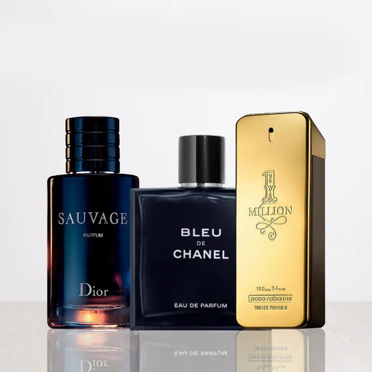3 parfüm kombináció | Sauvage Dior + One Million + Bleu de Chanel 100ML