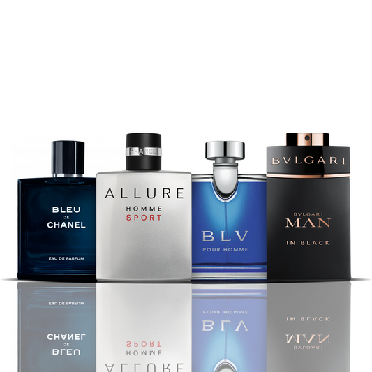 4 parfüm kombináció | Bleu de Chanel + Allure Sport + BLV + Bvlgari Man in Black 100ML