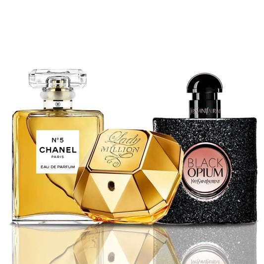 3 parfüm kombináció | Chanel N5 + Lady Million + Black Opium
