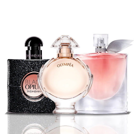 3 parfüm kombináció | Black Opium + Olympea + La Vie Est Belle 100ML