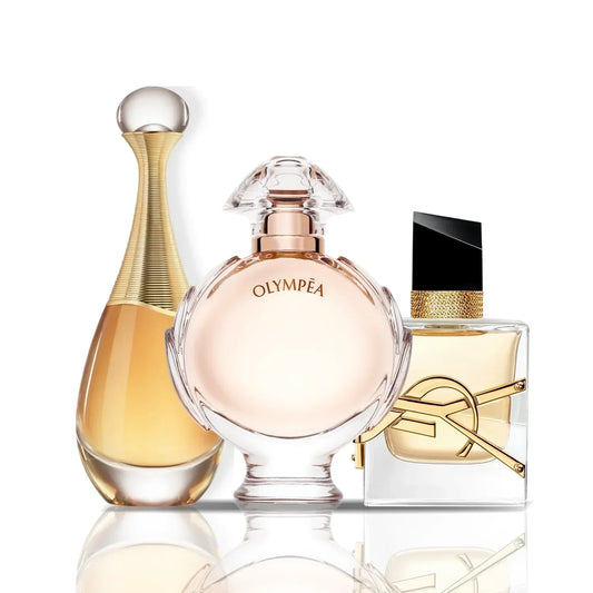 3 parfüm kombináció | J'Adore Dior + Olympea + Yves Saint Laurent Libre