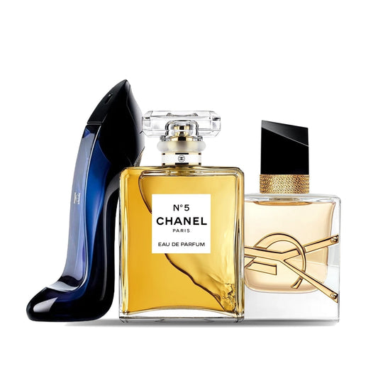 3 parfüm kombináció | Good Girl + Libre + Chanel Nº 5 -  100ML