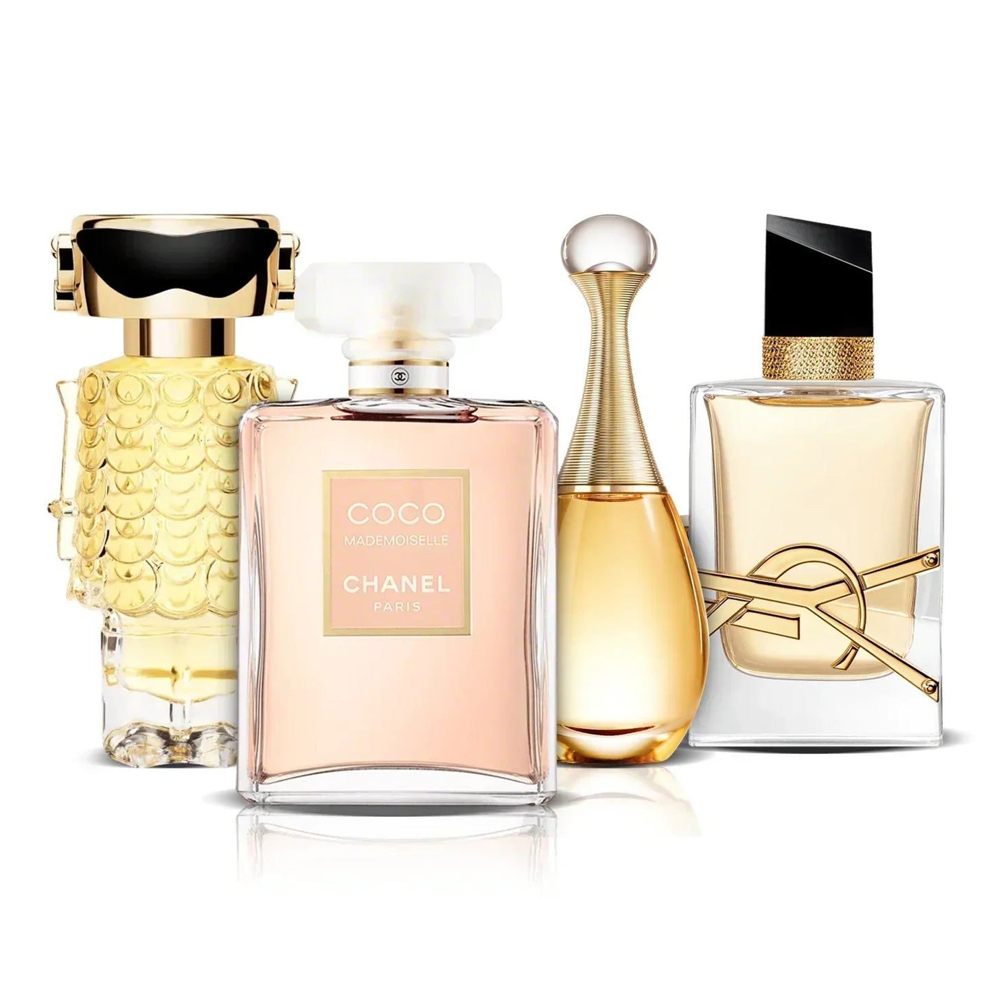 3 parfüm kombináció | Fame, Coco Mademoiselle, Jadore y Libre (100ml)