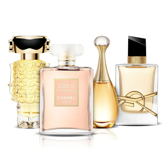 3 parfüm kombináció | Fame, Coco Mademoiselle, Jadore y Libre (100ml)