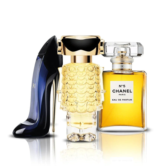 3 parfüm kombináció | Good Girl, Fame y Chanel N5 (100ml)