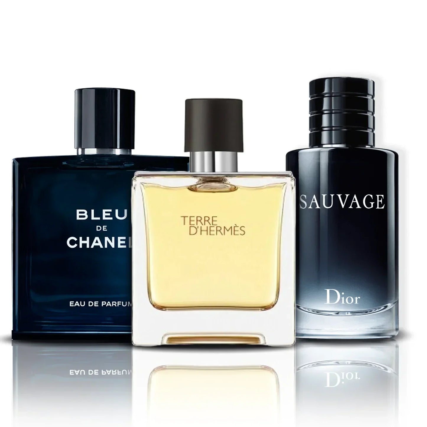 3 parfüm kombináció | Bleu de Chanel, Terre D Hermes y Sauvage (100ml)