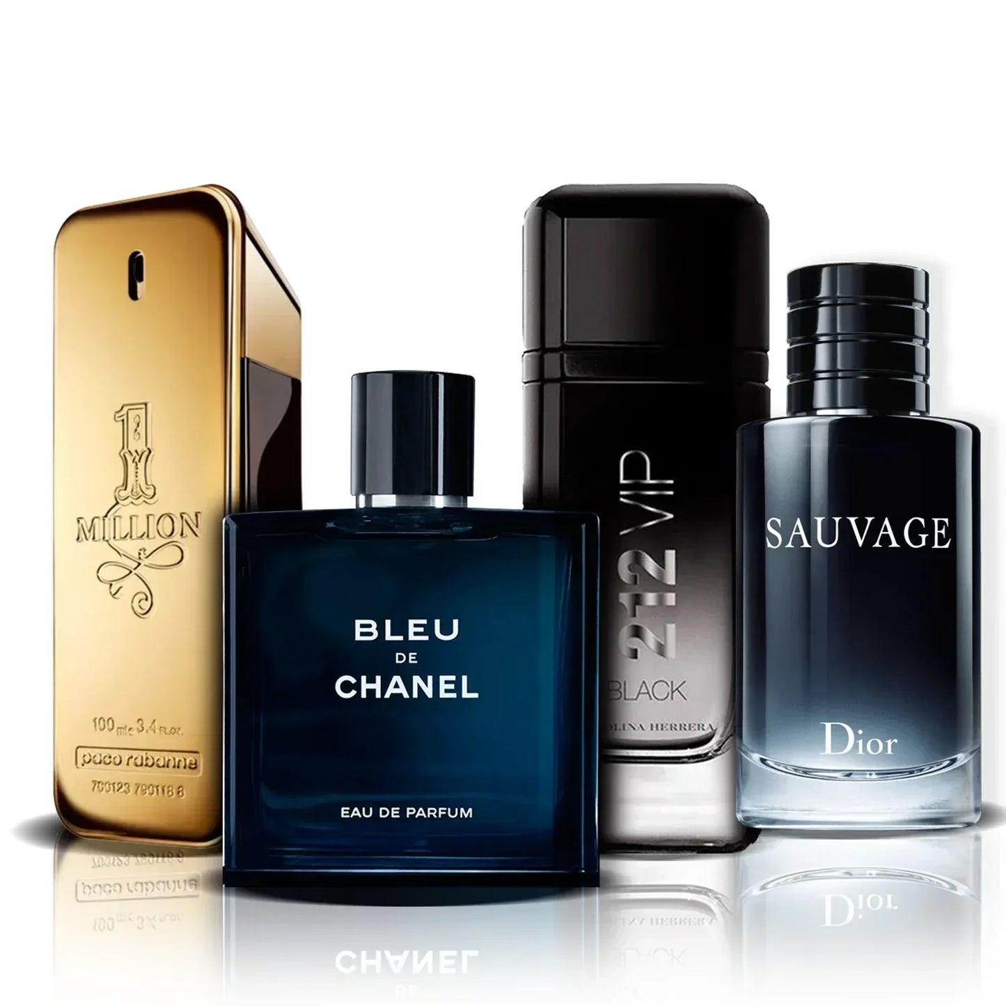 4 parfüm kombináció | One Million, Bleu de Chanel, 212 Vip Black y Sauvage (100ml)