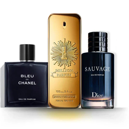 3 parfüm kombináció | Bleu de Chanel + Sauvage + One Million 100ML